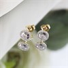 9ct Gold Round Diamond-Set Fancy Stud Earrings, 20pts/pair - D9690 Alternative Image
