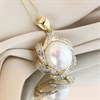 9ct Freshwater Pearl And Diamond Necklace - D97131 Alternative Image