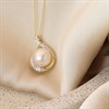 9ct Freshwater Pearl And Diamond Necklace - D97132 Alternative Image