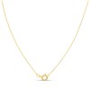 9ct Double Open Tear-Shaped Diamond Necklace - D97133 Alternative Image