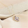 9ct Tanzanite And Diamond Flower Necklace - D97140 Alternative Image