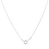 9ct White Gold Illusion-Set Diamond Cluster Necklace - D97141 Alternative Image