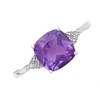 My Diamonds Silver Amethyst And Diamond Ring - D99105 Alternative Image