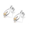 My Diamonds Silver Citrine And Diamond Drop Earrings - D99107 Alternative Image