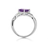 My Diamonds Silver Amethyst And Diamond Ring - D99111 Alternative Image