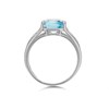 My Diamonds Silver Blue Topaz And Diamond Ring - D99112 Alternative Image