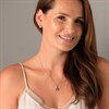 My Diamonds Silver Blue Topaz And Diamond Necklace - D99119 Alternative Image