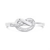 My Diamonds Silver Diamond Knot Ring - D99140 Alternative Image