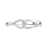 My Diamonds Silver Diamond Loop Ring - D99141 Alternative Image