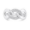 My Diamonds Silver Diamond Loop Ring - D99142 Alternative Image