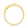 My Diamonds Gold Plated Silver Diamond Crossover Ring - D99143 Alternative Image