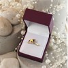 My Diamonds Gold Plated Silver Diamond Crossover Ring - D99143 Alternative Image