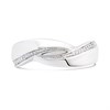 My Diamonds Silver Diamond Crossover Band Ring - D99146 Alternative Image