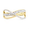My Diamonds Gold Plated Silver Diamond Band Ring - 5pts - D99149 Alternative Image