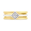 My Diamonds Gold Plated Silver Diamond Band Ring - D99150 Alternative Image