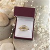 My Diamonds Gold Plated Silver Diamond Crossover Band Ring - 8pts - D99158 Alternative Image