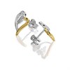 My Diamonds Gold Plated Silver Diamond Heart Stud Earrings - D99179 Alternative Image