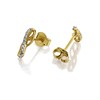 My Diamonds Gold Plated Silver Diamond Infinity Stud Earrings - D99181 Alternative Image