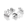 My Diamonds Silver Diamond Crown Stud Earrings - D99191 Alternative Image