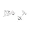My Diamonds Silver Diamond-Set Open Heart Stud Earrings - D99210 Alternative Image