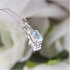 My Diamonds Silver Cut Blue Topaz And Diamond Necklace - D99220 Alternative Image