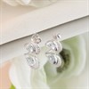 My Diamonds Silver Pear Blue Topaz And Diamond Earrings - D99225 Alternative Image