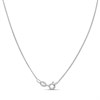 My Diamonds Silver Pear Blue Topaz And Diamond Necklace - D99226 Alternative Image