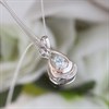 My Diamonds Silver Pear Blue Topaz And Diamond Necklace - D99226 Alternative Image