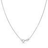 My Diamonds Silver Round Amethyst And Diamond Necklace - D99228 Alternative Image