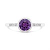 My Diamonds Silver Amethyst And Diamond Ring - D99229 Alternative Image