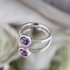 My Diamonds Silver Amethyst And Diamond Ring - D99229 Alternative Image