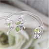 My Diamonds Silver Peridot And Diamond Necklace and Earring Set - D99230 Alternative Image