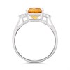 My Diamonds Silver Citrine And Diamond Ring - D99231 Alternative Image