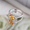 My Diamonds Silver Citrine And Diamond Ring - D99231 Alternative Image