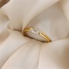 My Diamonds Gold Plated Silver Diamond-Set Open Chain-Link Ring - D99235 Alternative Image