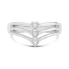 My Diamonds Silver Diamond-Set Wishbone Ring - D99236 Alternative Image
