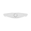 My Diamonds Silver Transverse Oval Diamond-Set Signet Ring - D99241 Alternative Image
