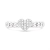 My Diamonds Silver Pave-Set Diamond Heart Ring - D99246 Alternative Image