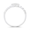 My Diamonds Silver Pave-Set Diamond Heart Ring - D99246 Alternative Image