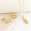 My Diamonds Gold Plated Silver Diamond-Set Owl Gift-Set - D99248 Alternative Image
