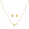 My Diamonds Gold Plated Silver Diamond-Set Humming Bird Pendant And Earring Set - D99252 Alternative Image
