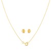 My Diamonds Gold Plated Silver Diamond-Set Cross Gift Set - D99254 Alternative Image