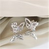 My Diamonds Silver Diamond-Set Butterfly Earrings - D99259 Alternative Image