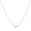 My Diamonds Silver Diamond-Set Bird And Heart Necklace - D99261 Alternative Image