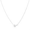 My Diamonds Silver Pave-Set Diamond Circle Necklace - D99262 Alternative Image