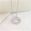My Diamonds Silver Open Diamond-Set Circle Necklace - D99263 Alternative Image