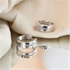 My Diamonds Silver Diamond-Set Huggie Earrings - D99265 Alternative Image