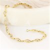 My Diamonds Gold Plated Silver Diamond-Set Wave-Link Bracelet - D99273 Alternative Image