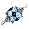 My Diamonds Silver Blue Topaz And Diamond Ring - D9927 Alternative Image