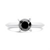 My Diamond Silver Solitaire Black Diamond Ring, 1.25cts min - D99281 Alternative Image